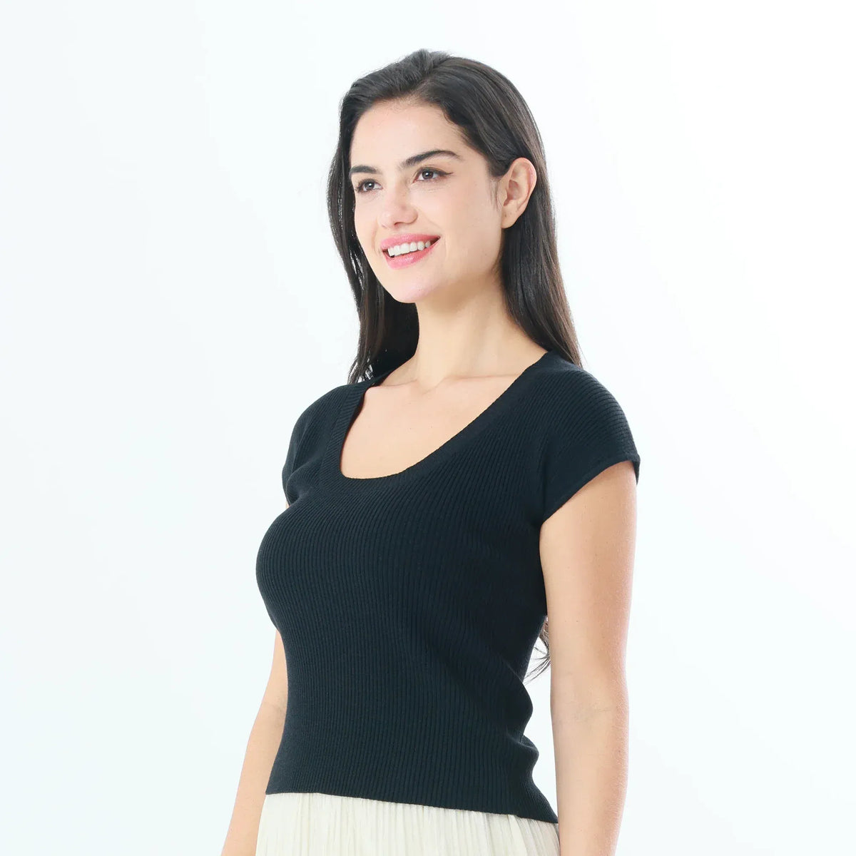 Plain Fashion T-Shirt For Women Image