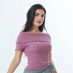 Plain Fashion Sweater For Women Image