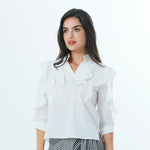 Plain Fashion Blouse For Women Image