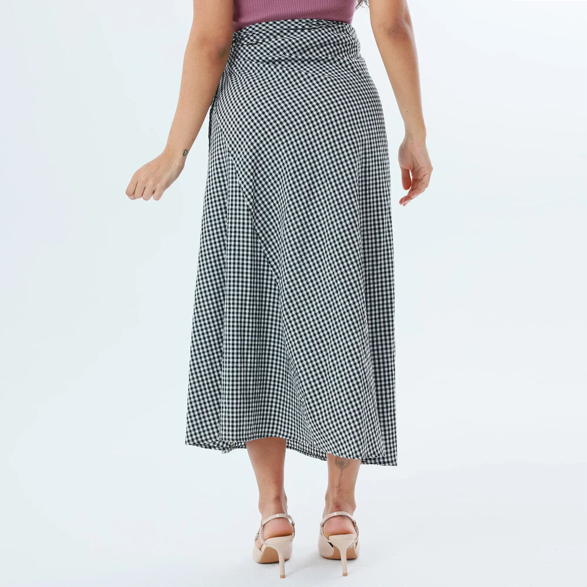 Checked Fashion Skirt For Women Image