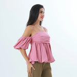 Plain Fashion Blouse For Women Image