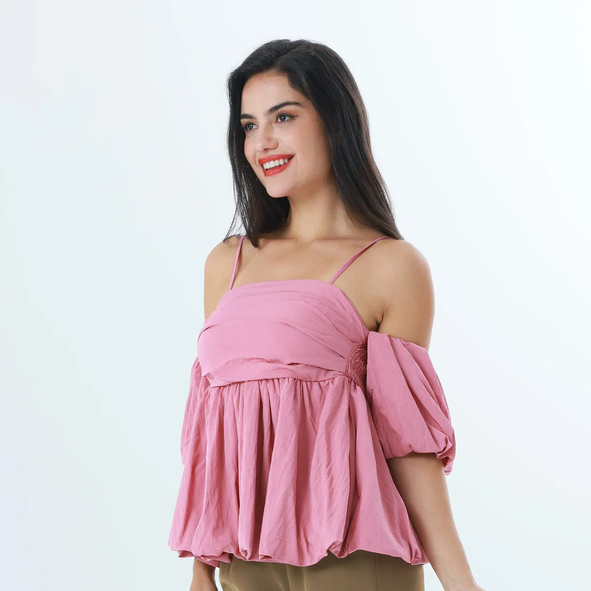 Plain Fashion Blouse For Women Image