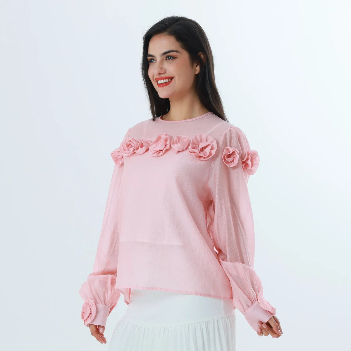 Floral Fashion Blouse For Women Image