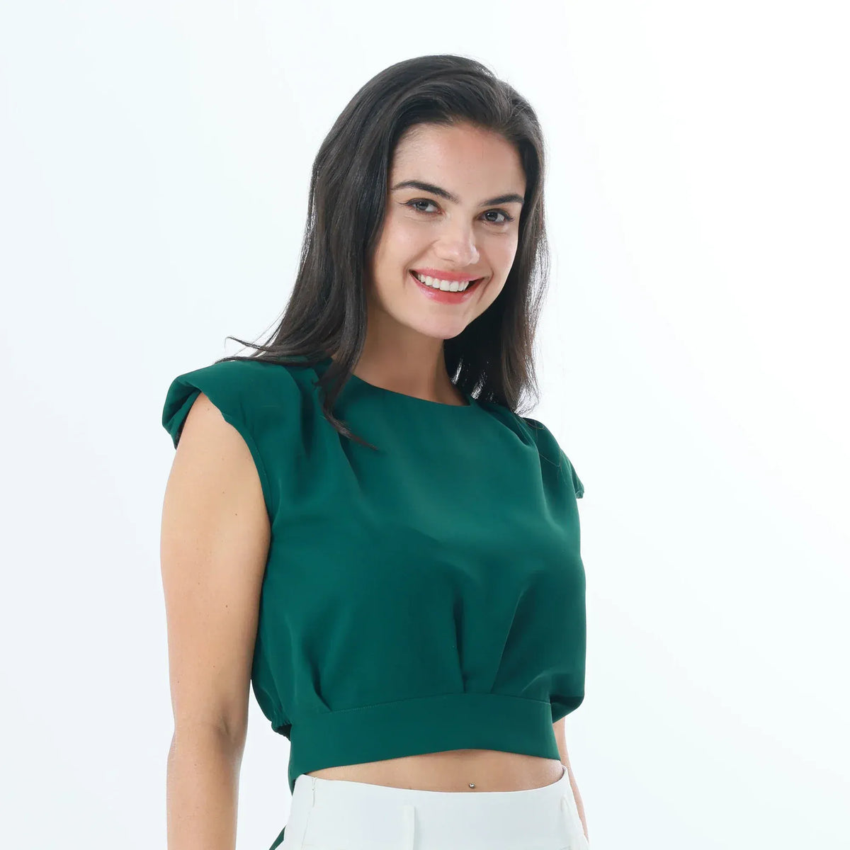 Plain Fashion Blouse For Women Image