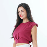 Plain Fashion Blouse For Women Image