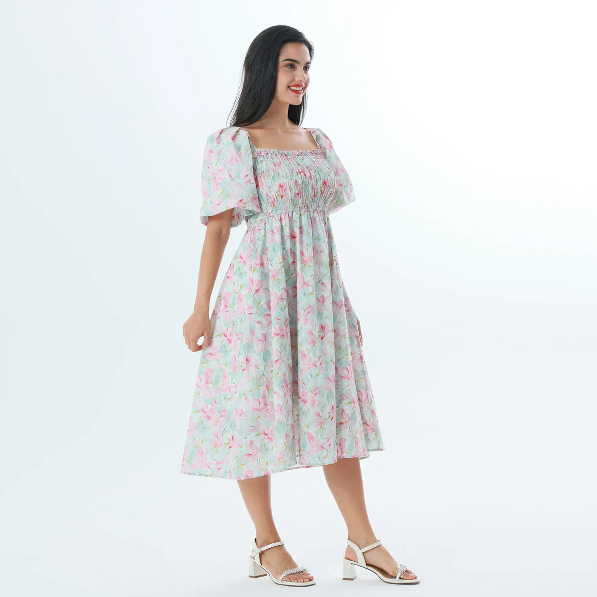 Floral Fashion Dress For Women Image