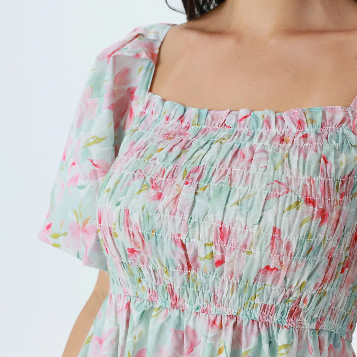 Floral Fashion Dress For Women Image