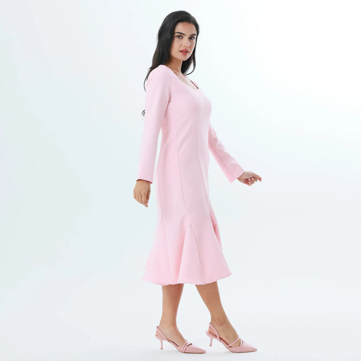 Plain Fashion Dress For Women Image