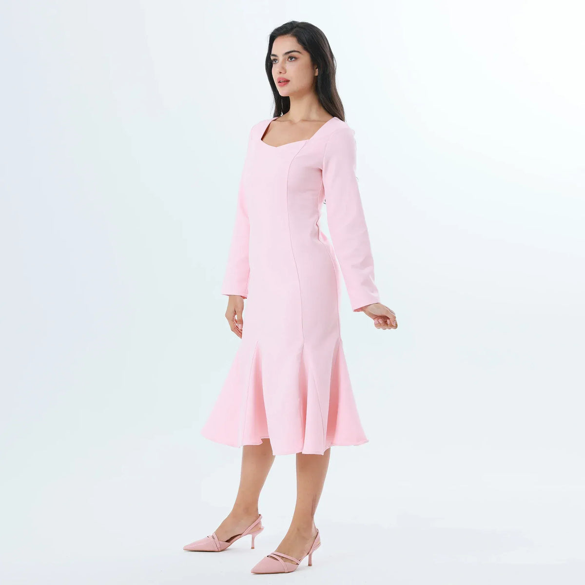 Plain Fashion Dress For Women Image