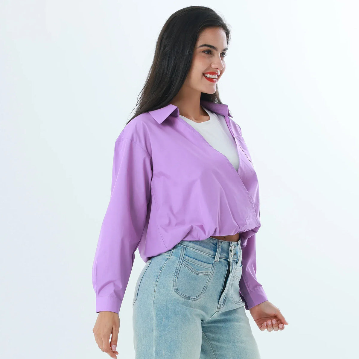 Color-Blocked Fashion Blouse For Women Image