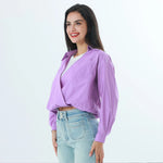 Color-Blocked Fashion Blouse For Women Image