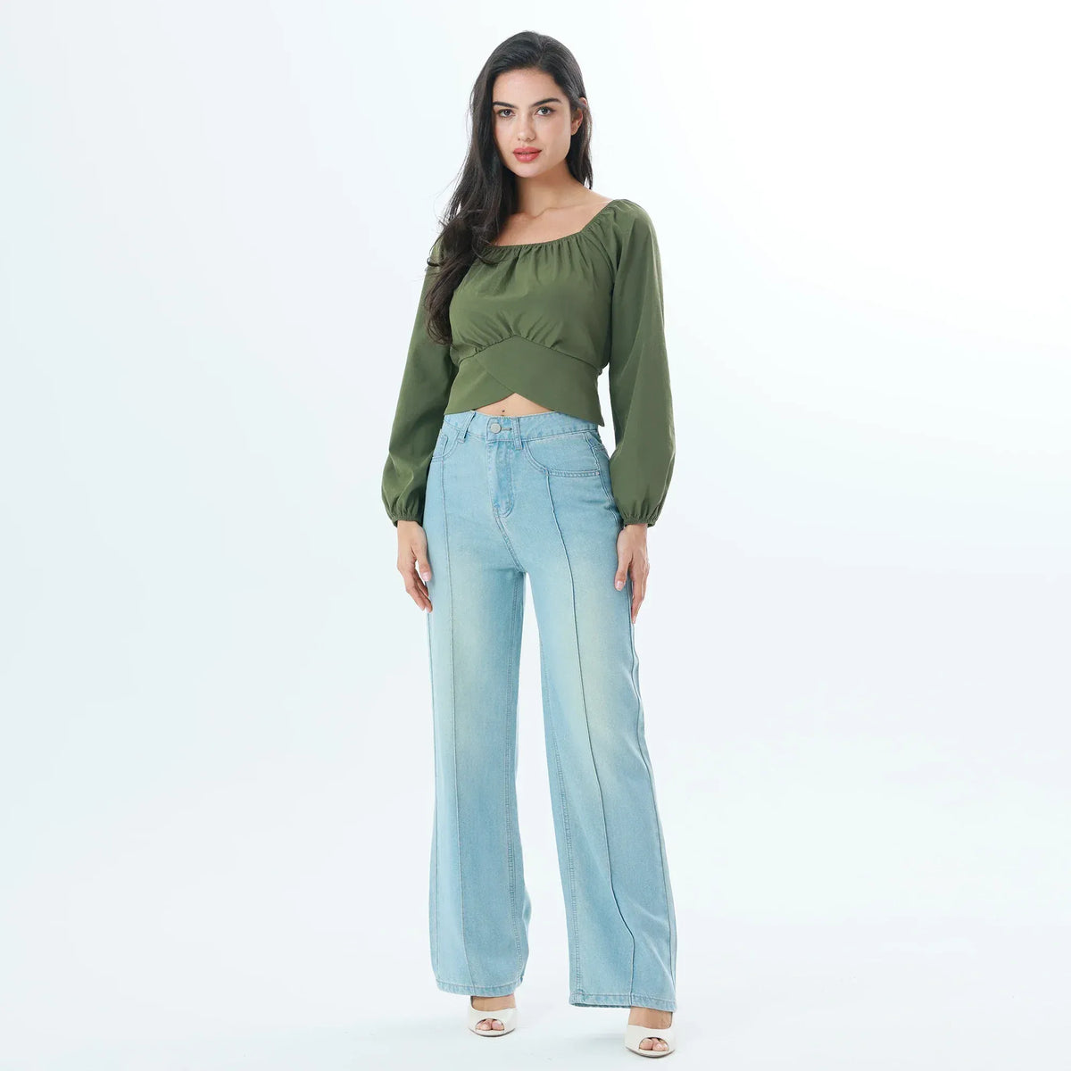 Plain Fashion Blouse For Women Image