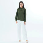 Plain Fashion Blouse For Women Image