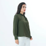 Plain Fashion Blouse For Women Image