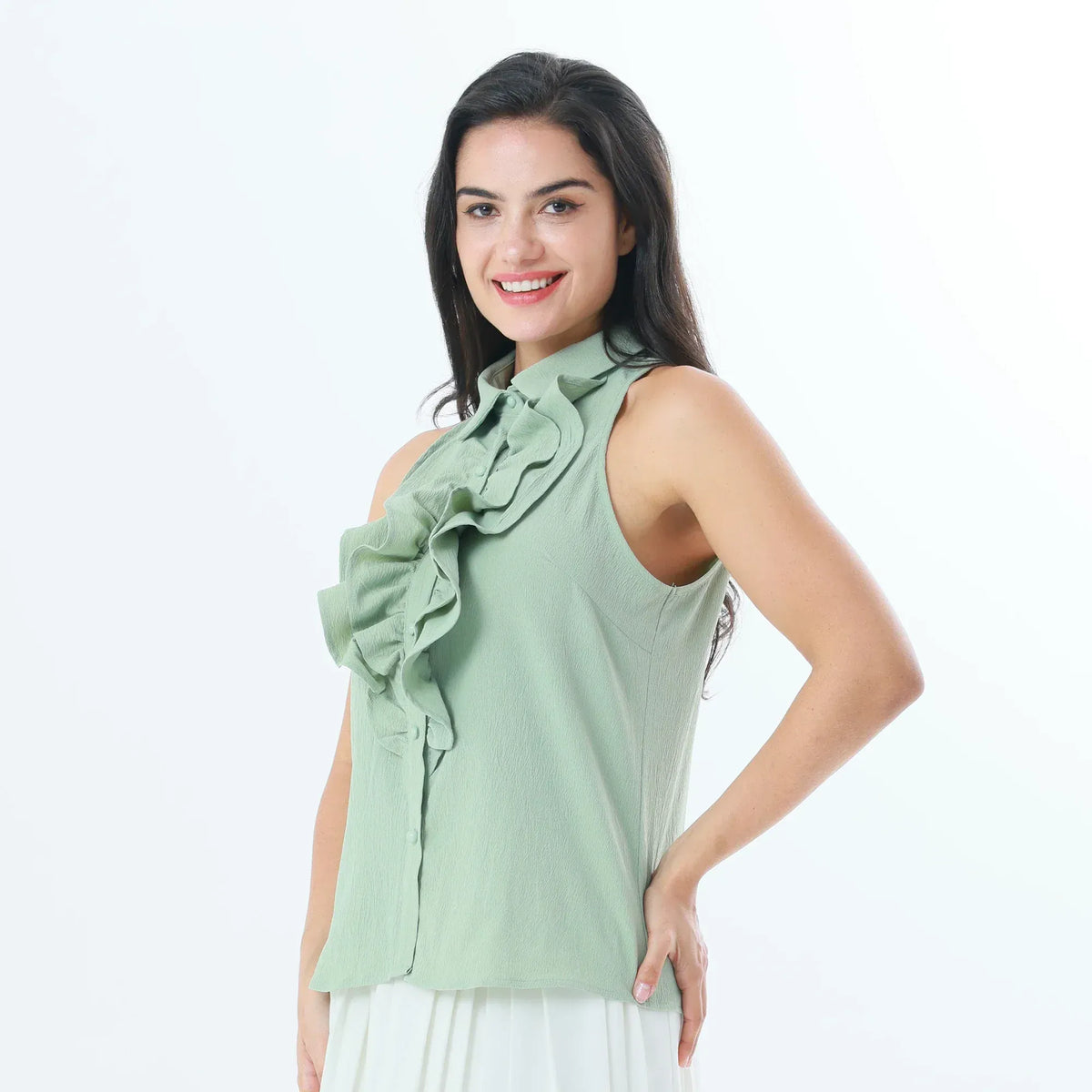 Plain Fashion Shirt For Women Image