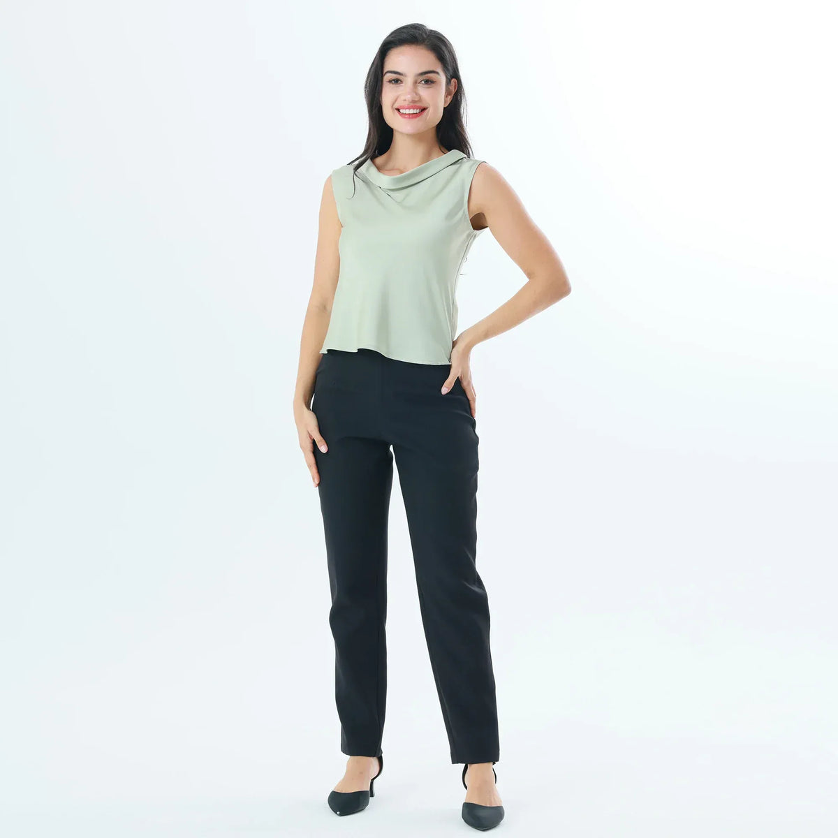 Plain Fashion Blouse For Women Image