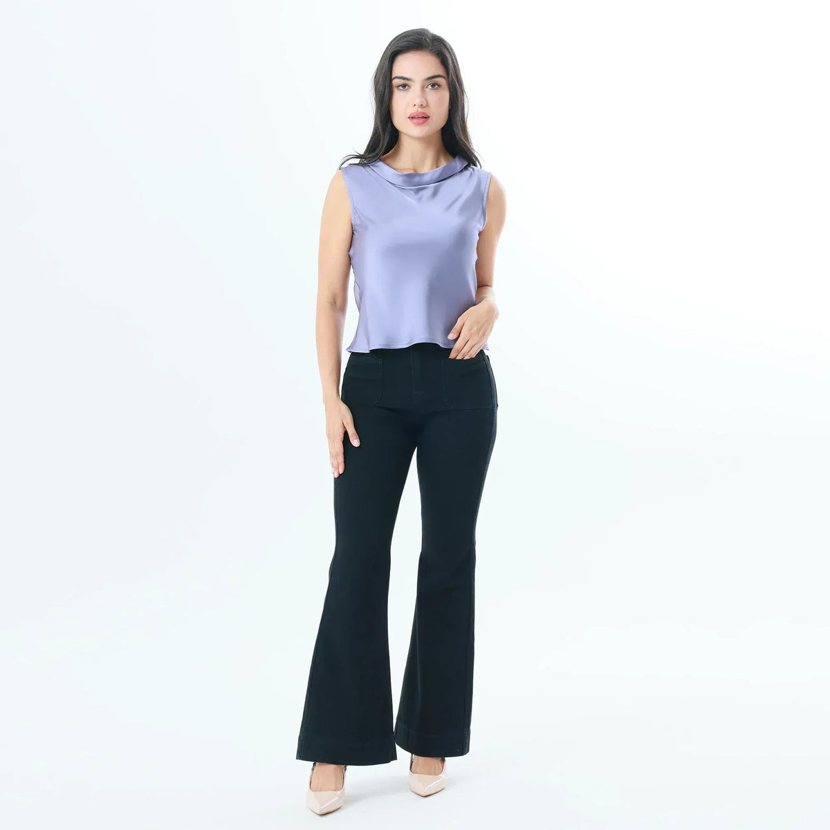 Plain Fashion Blouse For Women Image