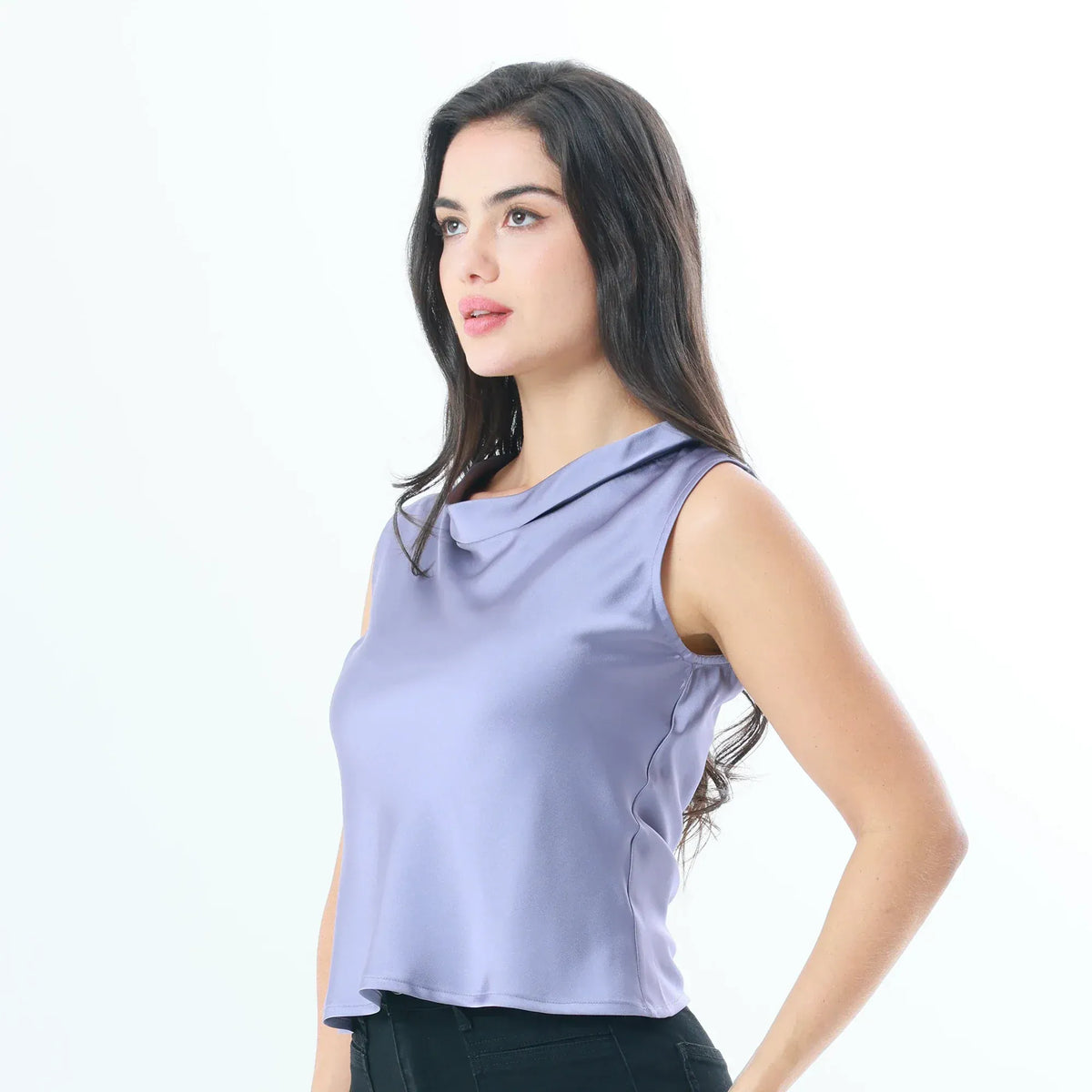 Plain Fashion Blouse For Women Image