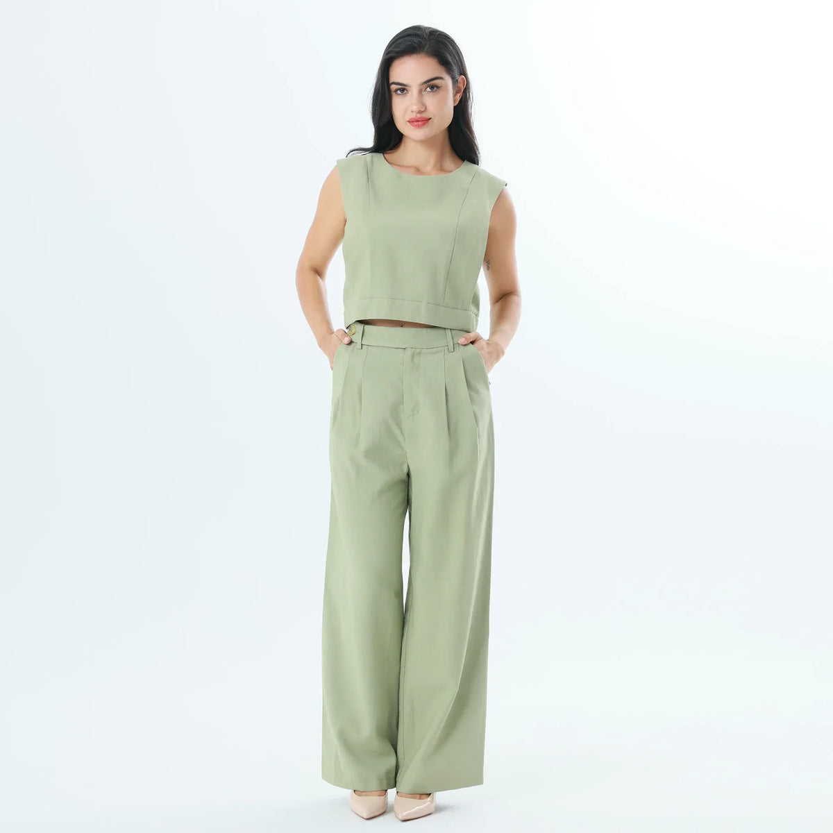 Plain Fashion Blouse For Women Image