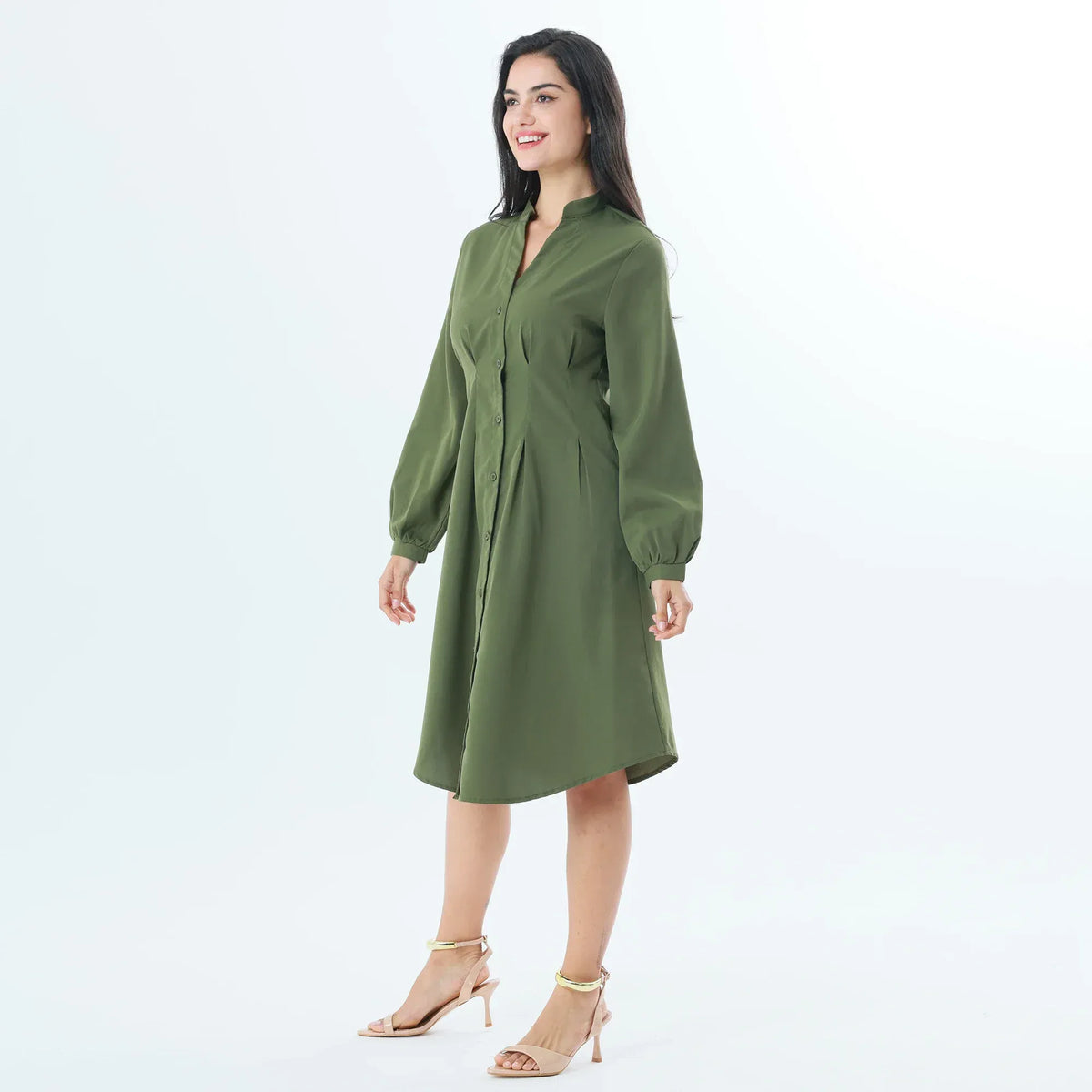 Plain Fashion Dress For Women Image