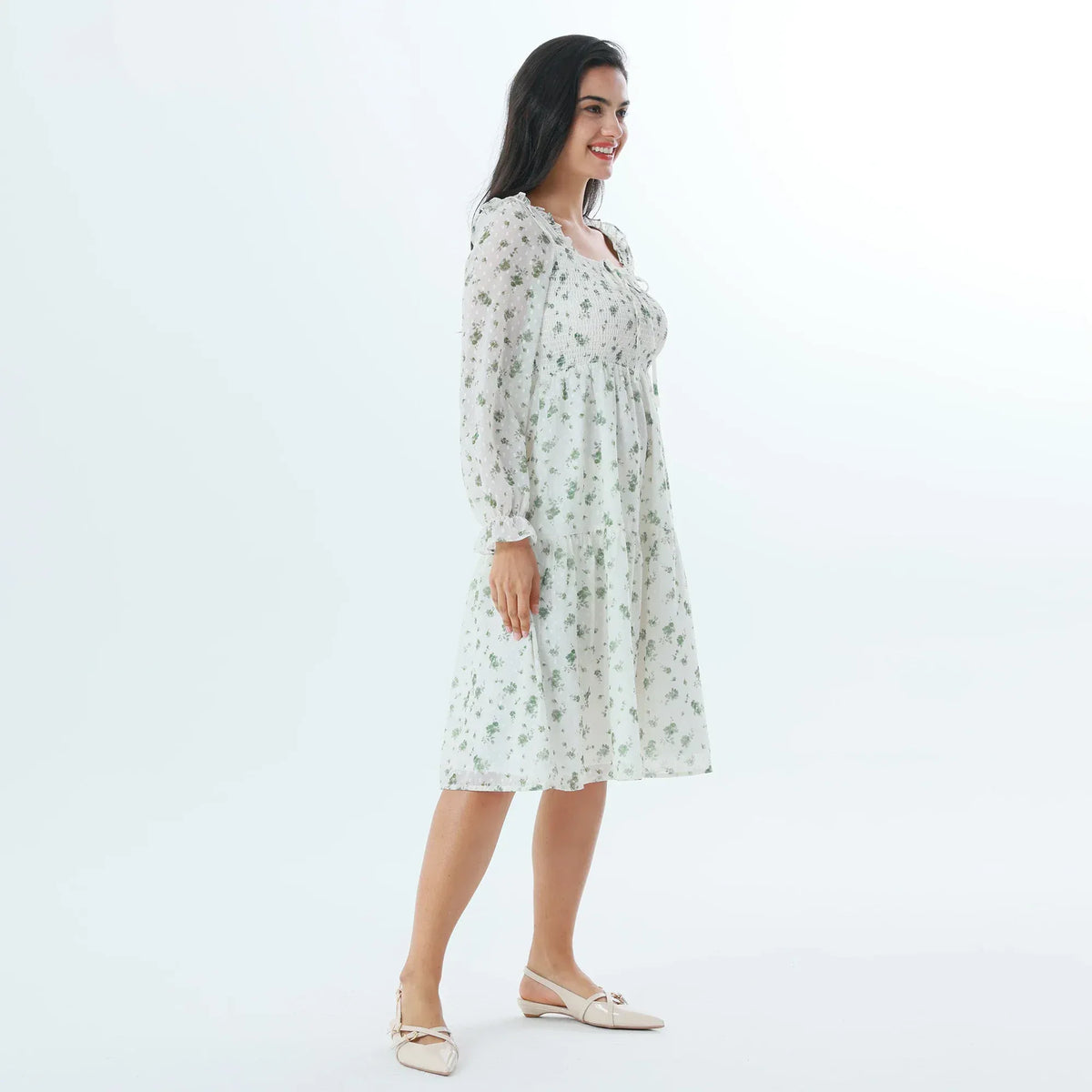 Floral Fashion Dress For Women Image