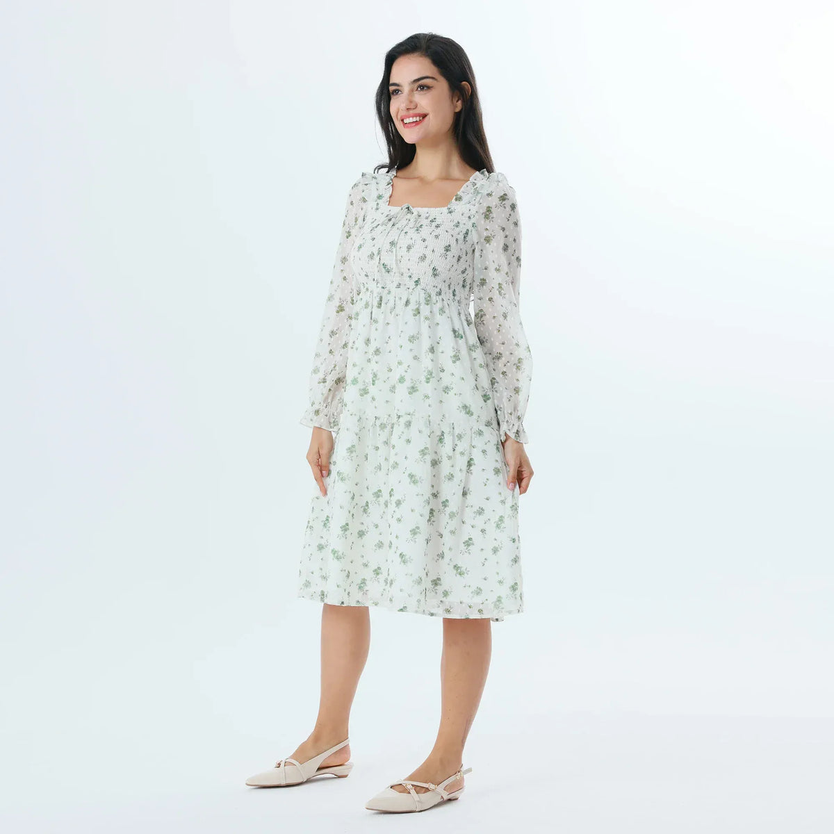 Floral Fashion Dress For Women Image