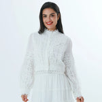 White Laced Fashion Shirt For Women Image