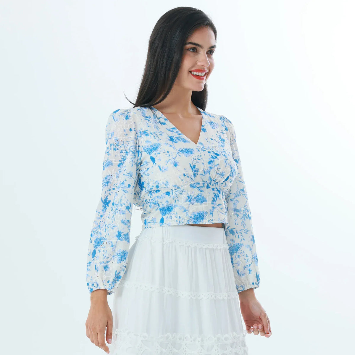 Floral Fashion Blouse For Women Image