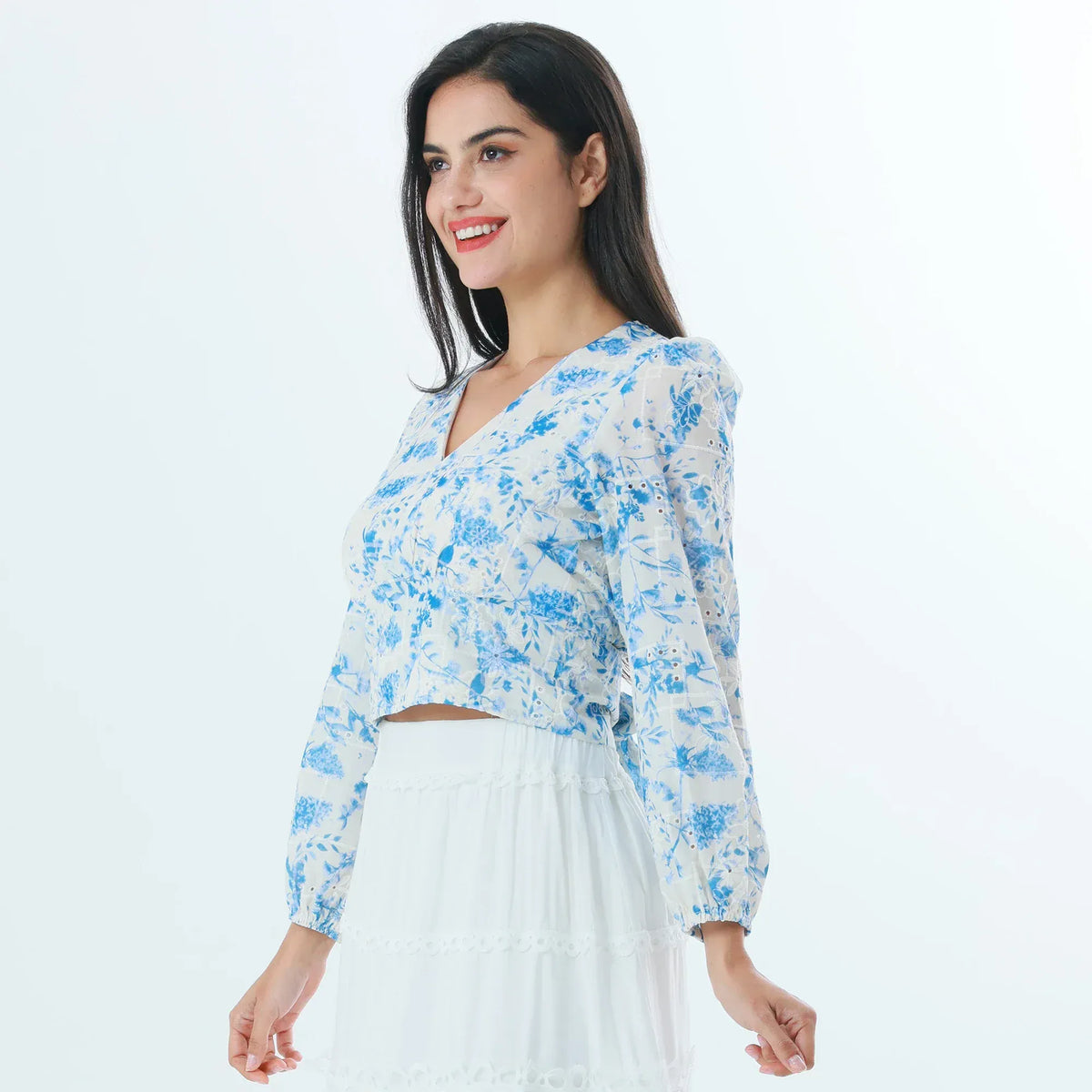 Floral Fashion Blouse For Women Image