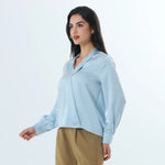 Plain Fashion Blouse For Women Image