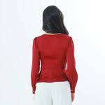 Plain Fashion Blouse For Women Image