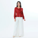 Plain Fashion Blouse For Women Image