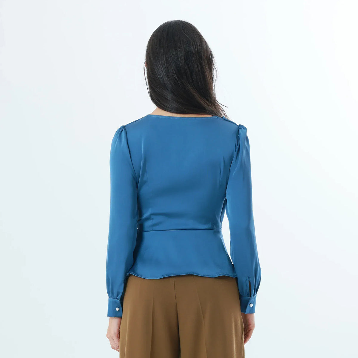 Plain Fashion Blouse For Women Image