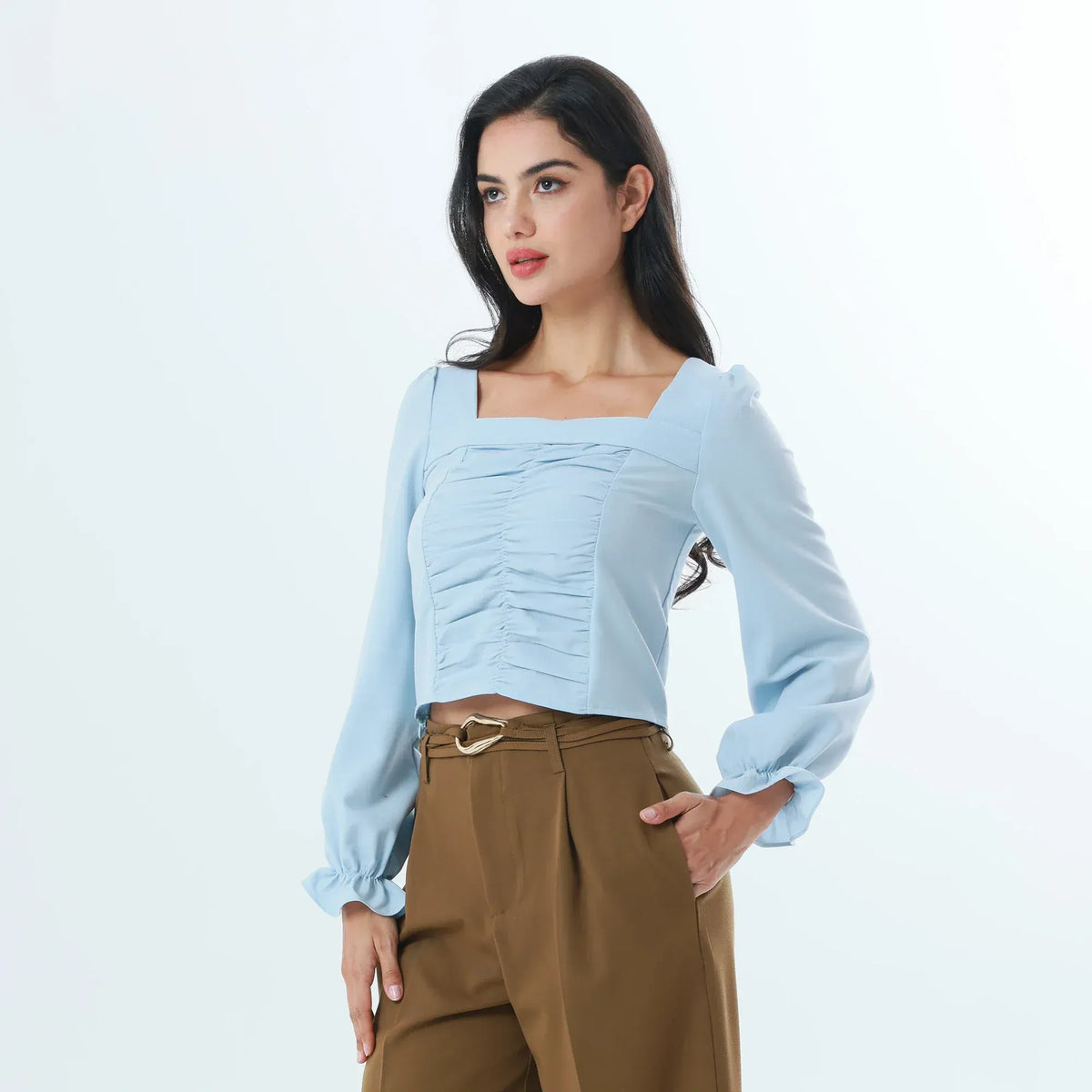 Quilting Fashion Blouse For Women Image