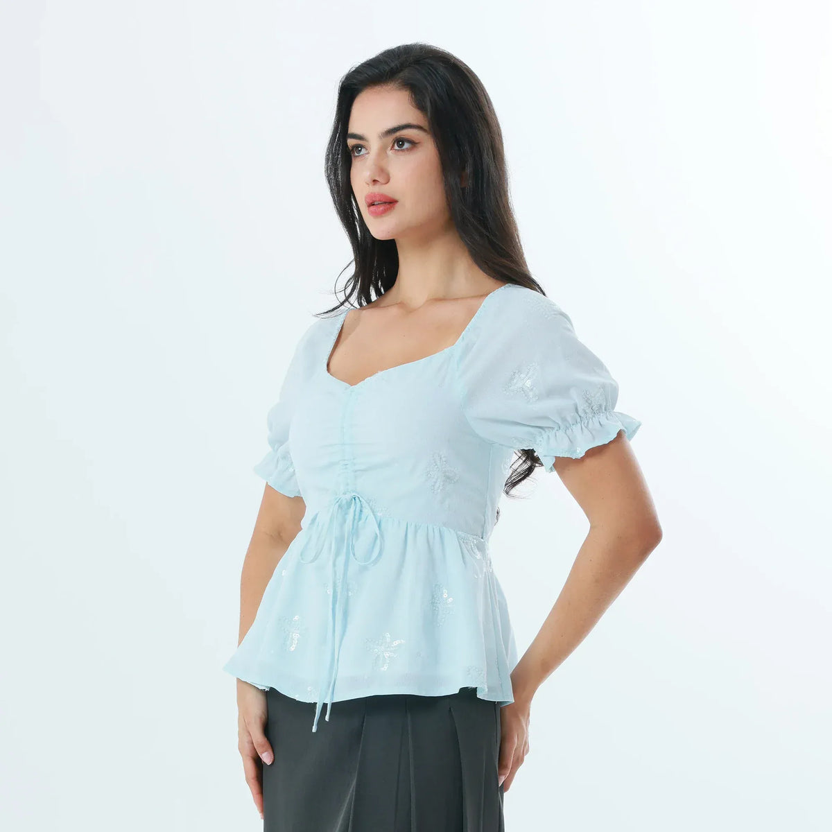 Embroidery Fashion Blouse For Women Image