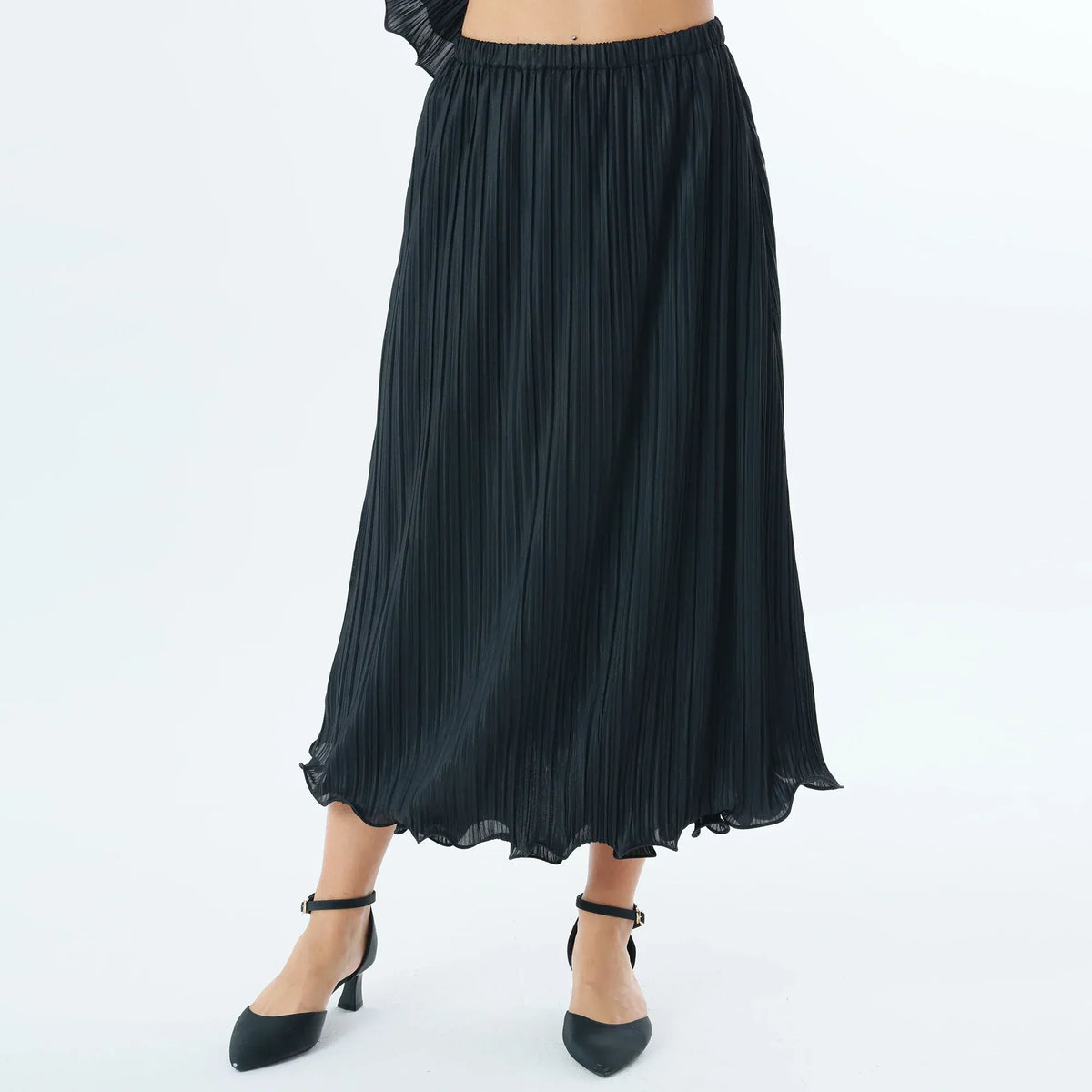 Black Plain Fashion Skirt For Women Image