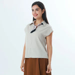 Plain Fashion Blouse For Women Image