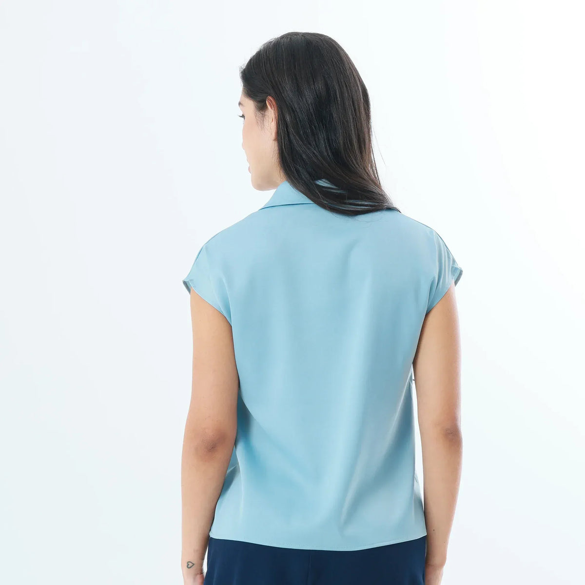 Plain Fashion Blouse For Women Image