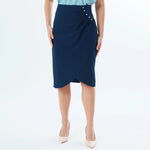 Navy Beaded Fashion Skirt For Women Image