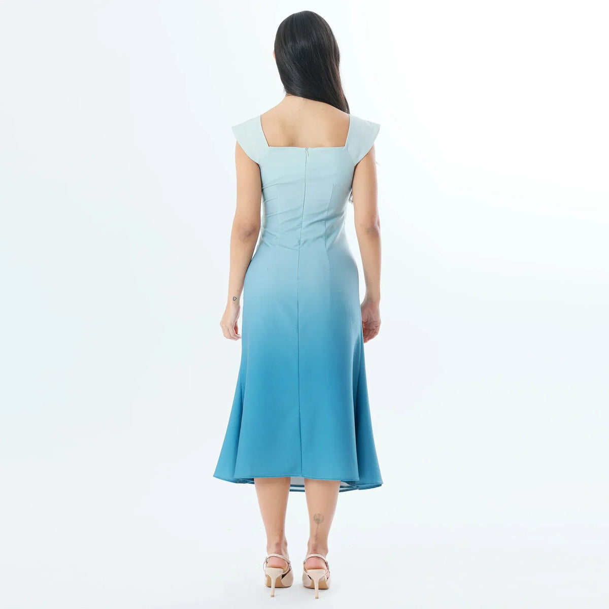 Dip-Dye Fashion Dress For Women Image
