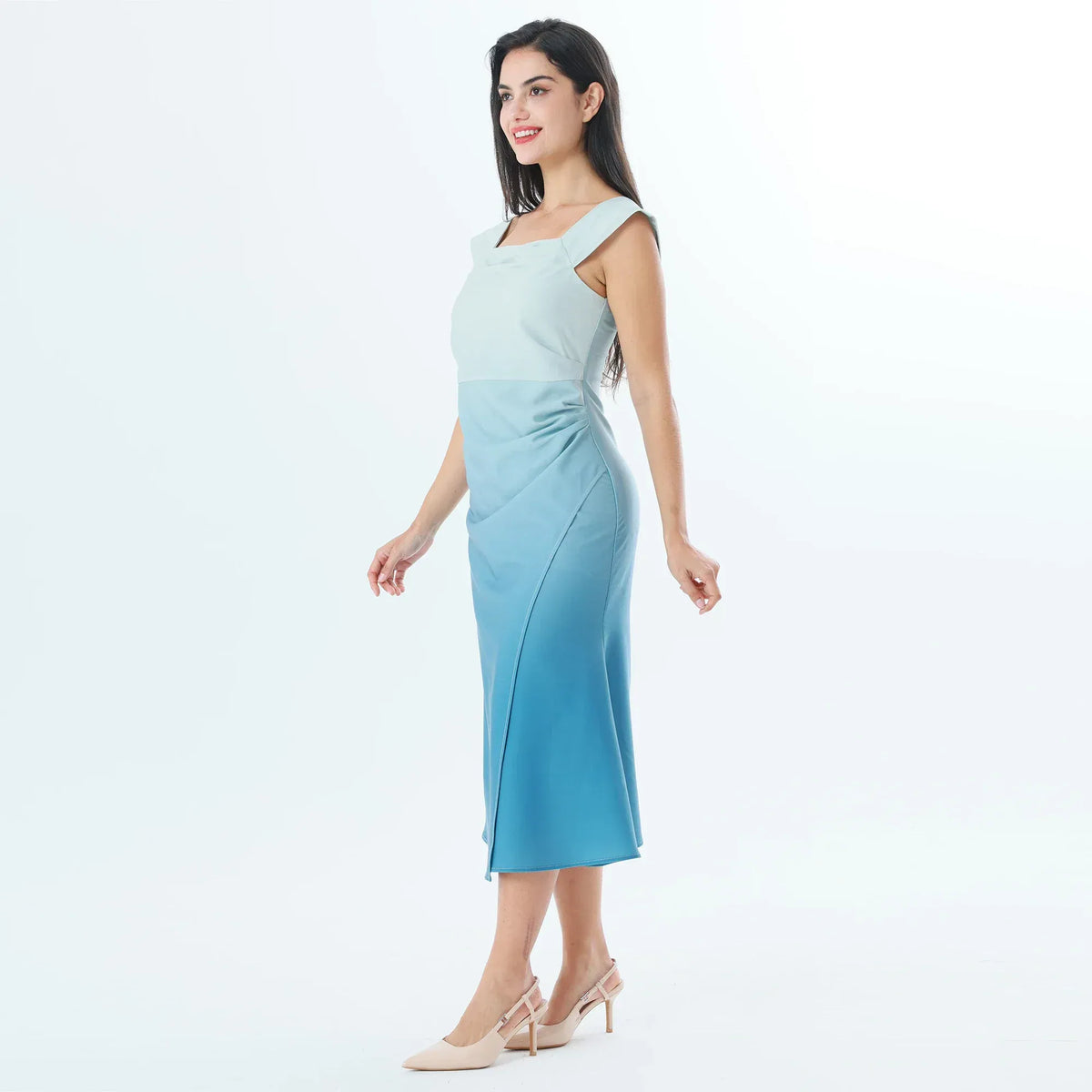 Dip-Dye Fashion Dress For Women Image