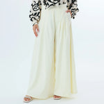 Beige Plain Fashion Pants For Women Image