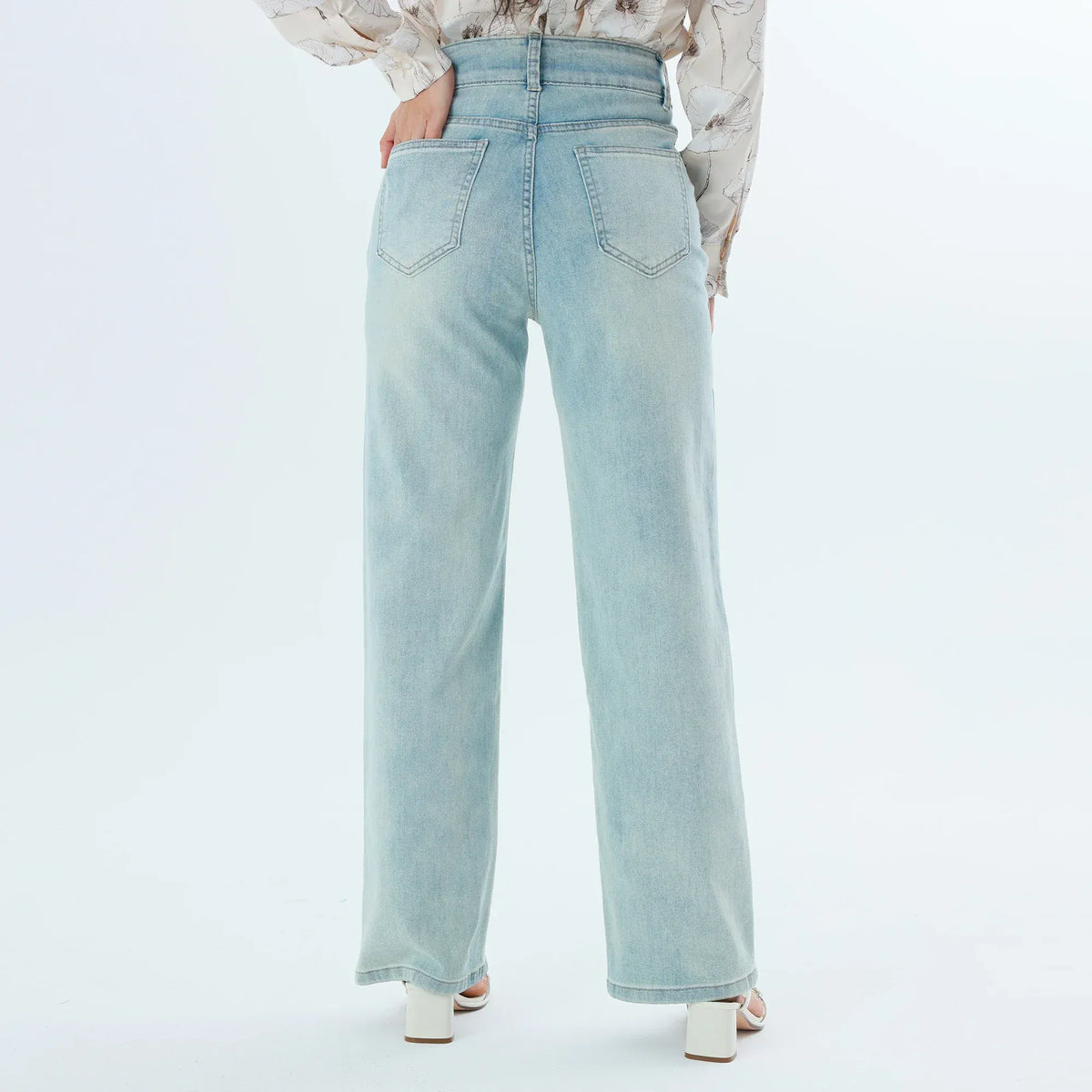 Washed Jeans Fashion Pants For Women Image
