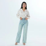 Washed Jeans Fashion Pants For Women Image
