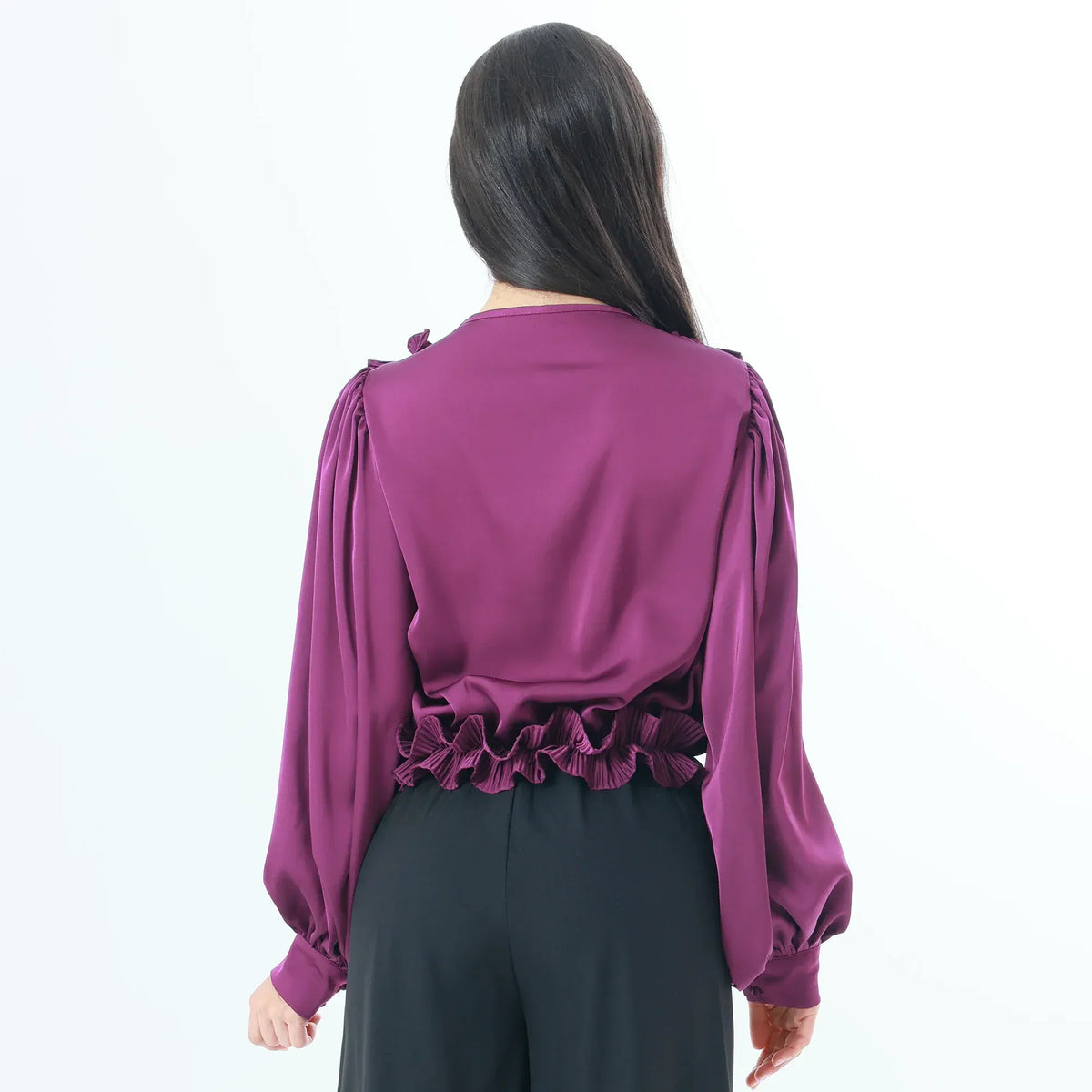 Plain Fashion Blouse For Women Image