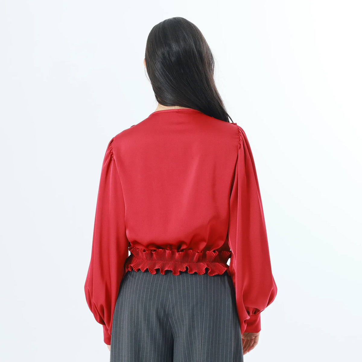 Plain Fashion Blouse For Women Image