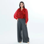 Plain Fashion Blouse For Women Image