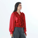 Plain Fashion Blouse For Women Image