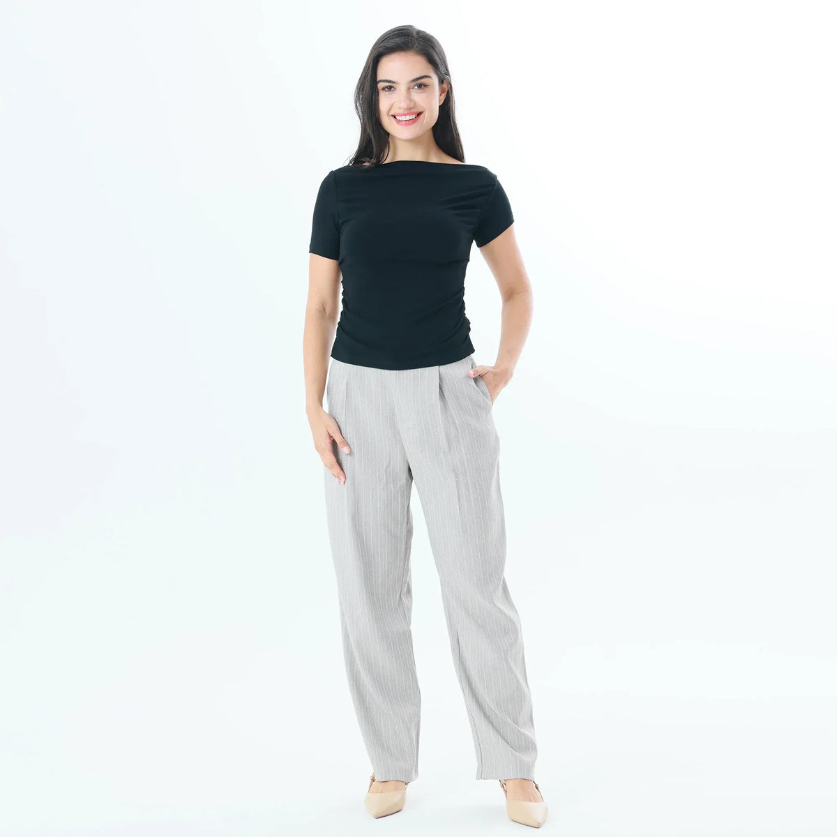 Plain Fashion T-Shirt For Women Image