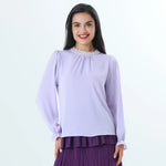 Light Purple Beaded Fashion Blouse For Women Image